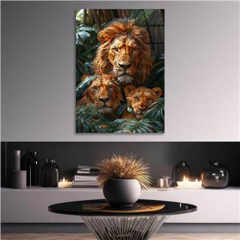 Dikey Doğa Temalı Cam Tablo 372