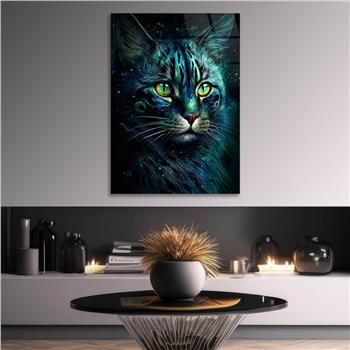 Dikey Doğa Temalı Cam Tablo 425