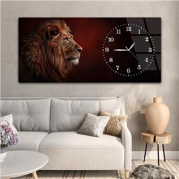 Yatay Saatli Yandan Sanat Temalı Cam Tablo 334