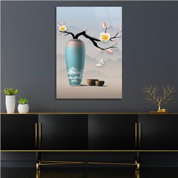 Kunst Thema auf bedrucktem Glas