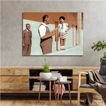 Yatay Vatan Temalı Cam Tablo 153