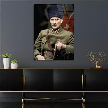 Dikey VatanTemalı Cam Tablo 215