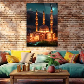 Dikey Dini Temalı Cam Tablo 276