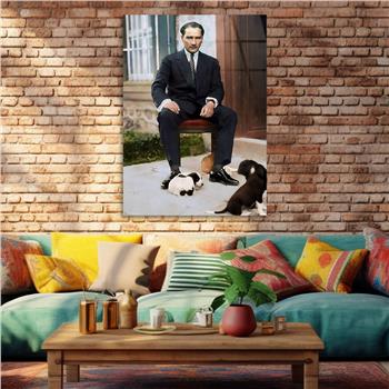 Dikey VatanTemalı Cam Tablo 135