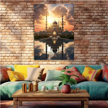 Dikey Dini Temalı Cam Tablo 278