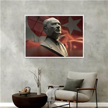 Aluminum-Framed National-Themed Tempered Glass Wall Art 002