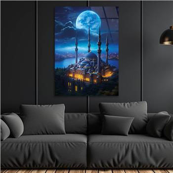 Dikey Dini Temalı Cam Tablo 243