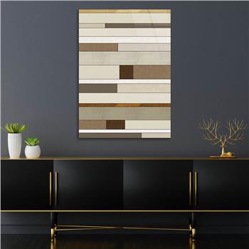 Dikey Sanat Temalı Cam Tablo 516