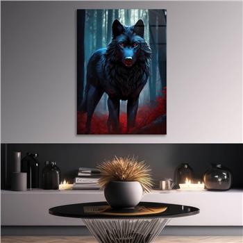 Dikey Doğa Temalı Cam Tablo 434