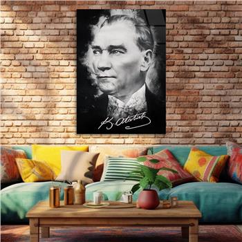 Dikey VatanTemalı Cam Tablo 169