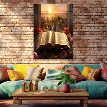 Dikey Dini Temalı Cam Tablo 293