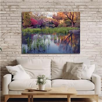 Thema Natur auf bedrucktem Glas