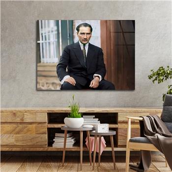 Yatay VatanTemalı Cam Tablo 095