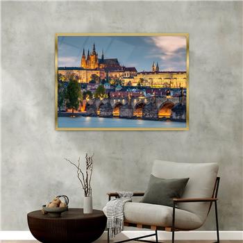 bedrucktes Glas mit Aluminiumrahmen und Natur Themen 