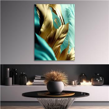 Dikey Sanat Temalı Cam Tablo 382