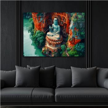 Yatay DoğaTemalı Cam Tablo 425