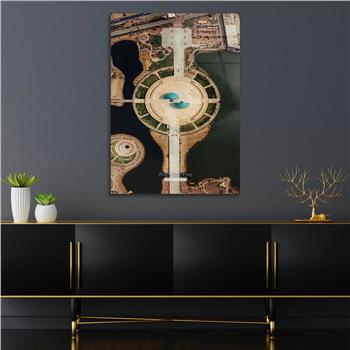 Kunst Thema auf bedrucktem Glas