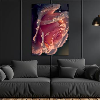 Thema Natur auf bedrucktem Glas