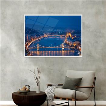 Aluminium Omlijste Natuur Thema Geharde Glasschilderij 137