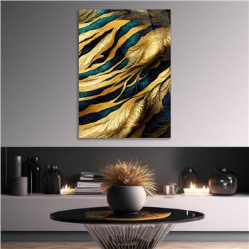 Dikey Sanat Temalı Cam Tablo 561