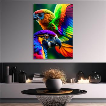 Dikey Doğa Temalı Cam Tablo 405