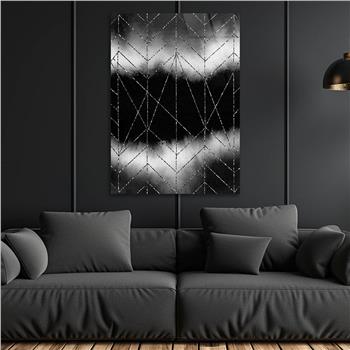 Dikey Sanat Temalı Cam Tablo 409