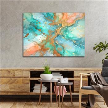 Horizontal Art-Themed Tempered Glass Wall Art 410