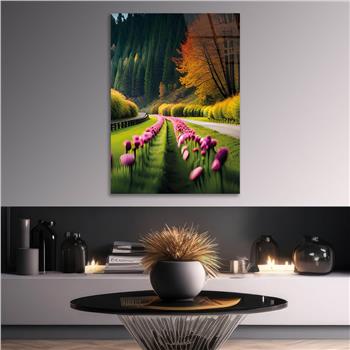 Thema Natur auf bedrucktem Glas