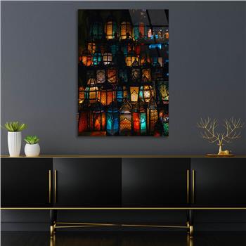 Dikey Doğa Temalı Cam Tablo 279