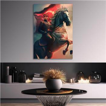 Dikey VatanTemalı Cam Tablo 230