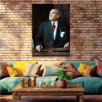 Dikey VatanTemalı Cam Tablo 254