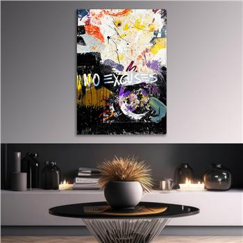 Dikey Sanat Temalı Cam Tablo 480