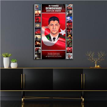 Dikey Vatan Temalı Cam Tablo 311