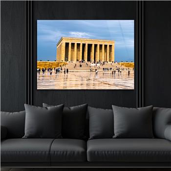 Yatay VatanTemalı Cam Tablo 138