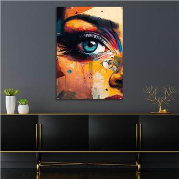 Kunst Thema auf bedrucktem Glas