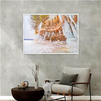 bedrucktes Glas mit Aluminiumrahmen und Natur Themen 