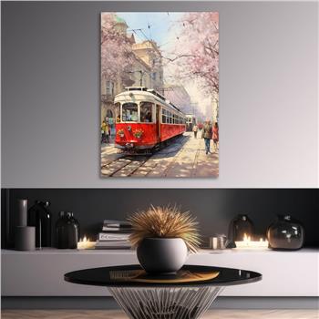 Dikey Sanat Temalı Cam Tablo 534