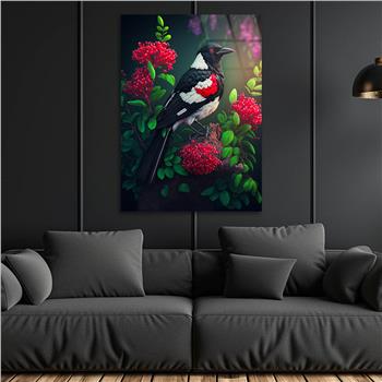 Dikey Doğa Temalı Cam Tablo 248