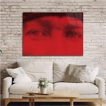 Yatay VatanTemalı Cam Tablo 117