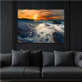 Yatay DoğaTemalı Cam Tablo 406