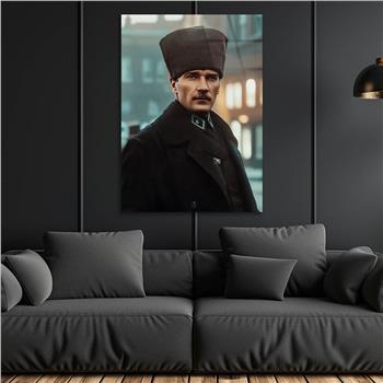 Dikey VatanTemalı Cam Tablo 279