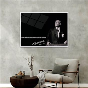 Aluminum-Framed National-Themed Tempered Glass Wall Art 037