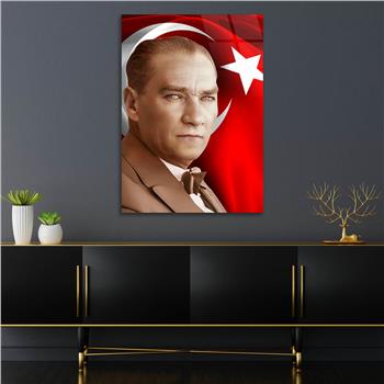 Dikey VatanTemalı Cam Tablo 257