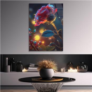 Thema Natur auf bedrucktem Glas