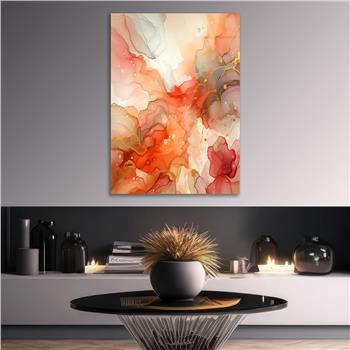 Dikey Sanat Temalı Cam Tablo 400