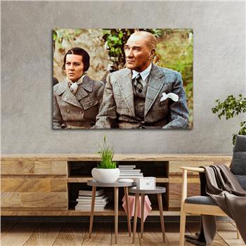 Yatay VatanTemalı Cam Tablo 099