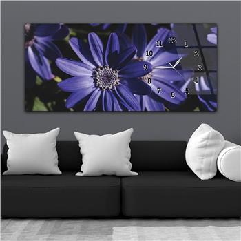 Yatay Saatli Yandan Sanat ve Doğa Temalı Cam Tablo 216