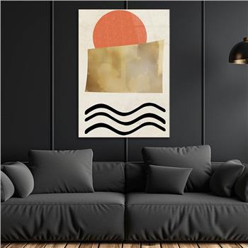 Kunst Thema auf bedrucktem Glas