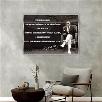 Aluminum-Framed National-Themed Tempered Glass Wall Art 039