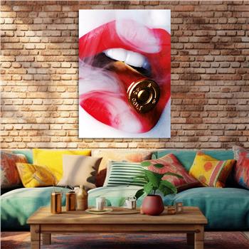 Kunst Thema auf bedrucktem Glas